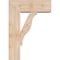 Ekena Millwork Funston Block Smooth Bracket w/ Offset Brace, Douglas Fir, 7 1/2"W x 20"D x 28"H BKT0806X20X28FST05SDF - alternate 2